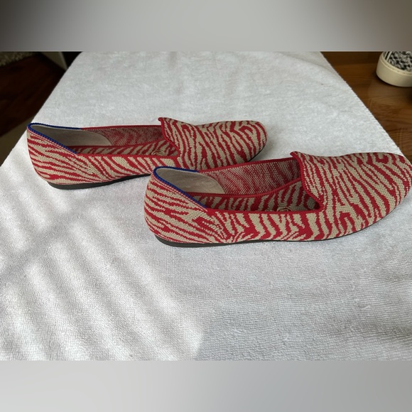 Rothy’s Red Zebra Loafers, Size 7.5, VGUC - Picture 7 of 9